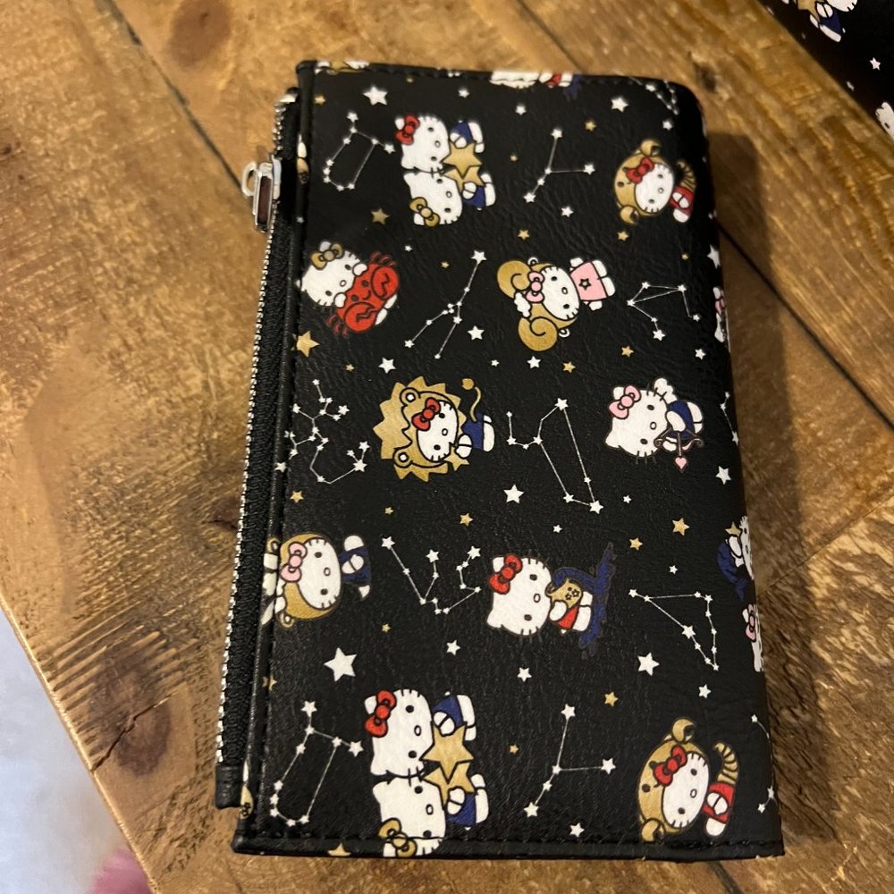 Loungefly Hello Kitty Zodiac Print Bifold Wallet Gem